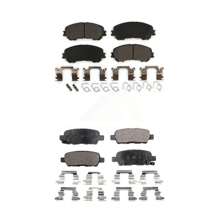 Tec Front Rear Ceramic Brake Pads Kit For Nissan Rogue Sport Qashqai KTC-100296